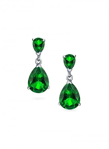 925 Sterling Silver Cubic Zirconia Studded Earring