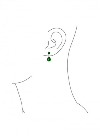 925 Sterling Silver Cubic Zirconia Studded Earring