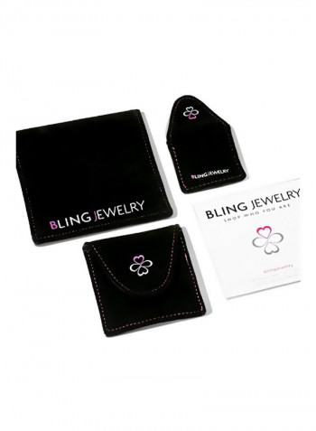 925 Sterling Silver Simulated Pearl Studded Dangle Earrings