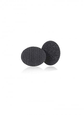 16-Piece Permanent Sticky Back Black