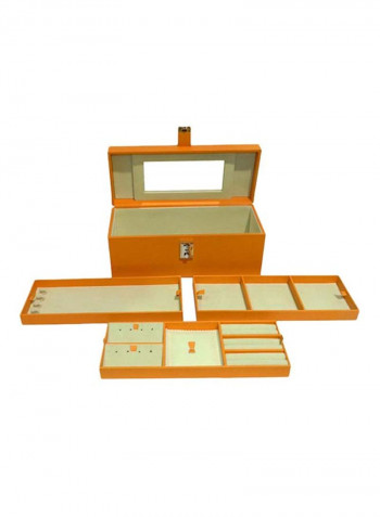 Faux Leather Jewellery Storage Box