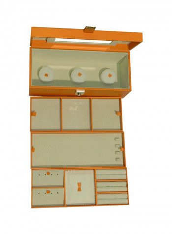 Faux Leather Jewellery Storage Box