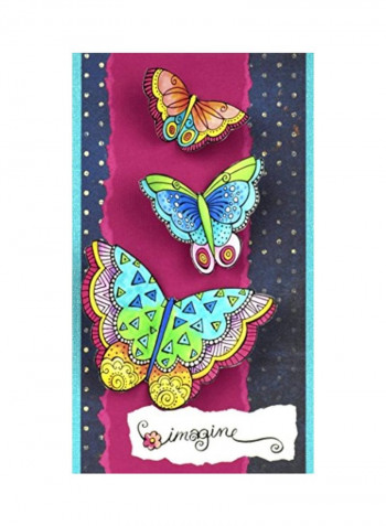 5-Piece Laurel Burch Imagine Butterflies Die Set Multicolour