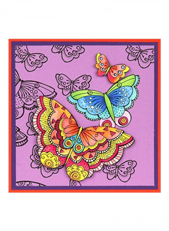 5-Piece Laurel Burch Imagine Butterflies Die Set Multicolour