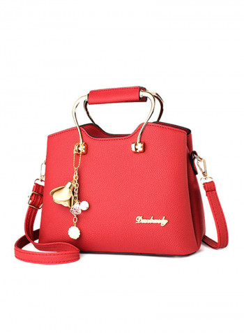 Designer Shoulder Bag Wine Red