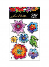 7-Piece Laurel Burch Blossoms Die Cut Set Pink/Blue/Green