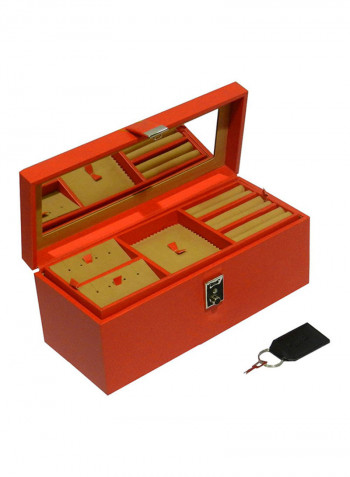 Faux Leather Jewellery Storage Box