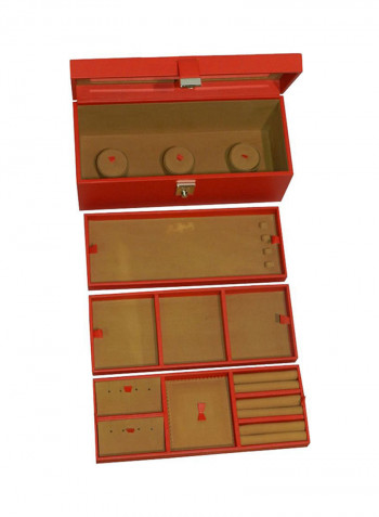 Faux Leather Jewellery Storage Box