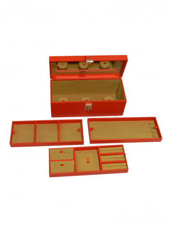 Faux Leather Jewellery Storage Box