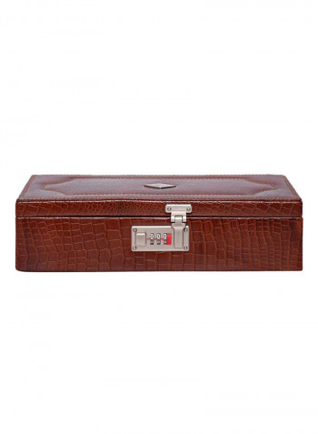 Leather 2 Tier Jewellery Box