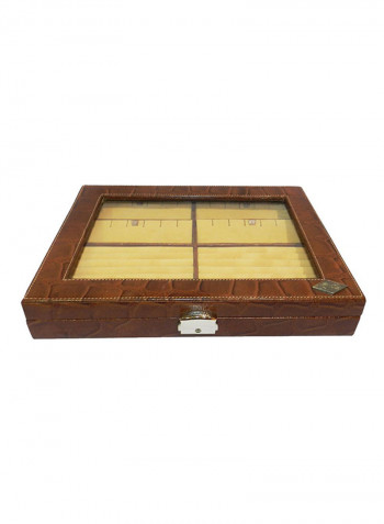 Leather Ring And Earring Jewellery Box