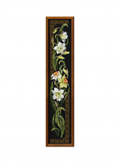Counted Cross Stitch Kit Black/Green/White
