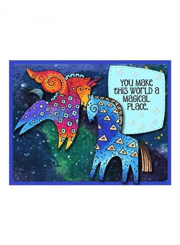 Laurel Burch Magical Horses Die Cut Set White/Pink/Blue