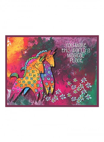 Laurel Burch Magical Horses Die Cut Set White/Pink/Blue