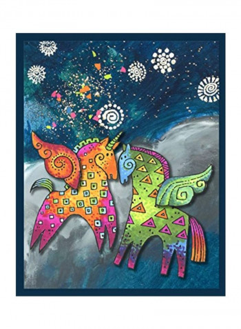 Laurel Burch Magical Horses Die Cut Set White/Pink/Blue