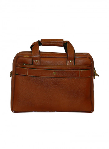 Genuine Leather Designer Office Bag For Travel Tan