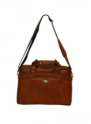 Genuine Leather Designer Office Bag For Travel Tan