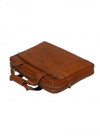 Genuine Leather Designer Office Bag For Travel Tan
