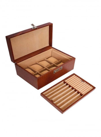 8-Grid Leather Multipurpose Box