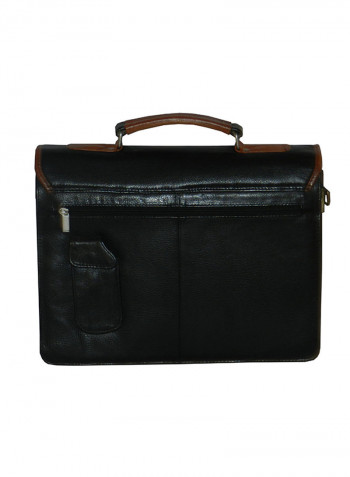 Genuine Leather Designer Office Bag For Travel Black