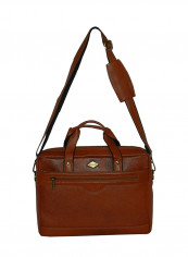 Genuine Leather Designer Office Bag For Travel Tan
