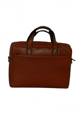 Genuine Leather Designer Office Bag For Travel Tan