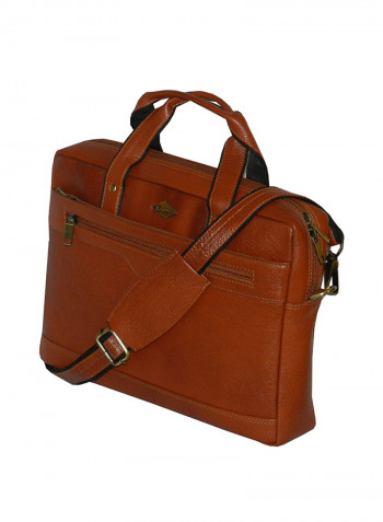 Genuine Leather Designer Office Bag For Travel Tan