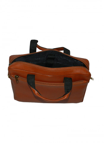 Genuine Leather Designer Office Bag For Travel Tan