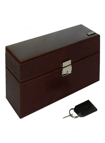 4-Grid Leather Multipurpose Box