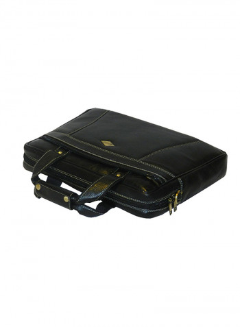 Genuine Leather Designer Office Bag For Travel Black