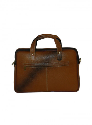 Genuine Leather Designer Office Bag For Travel Tan