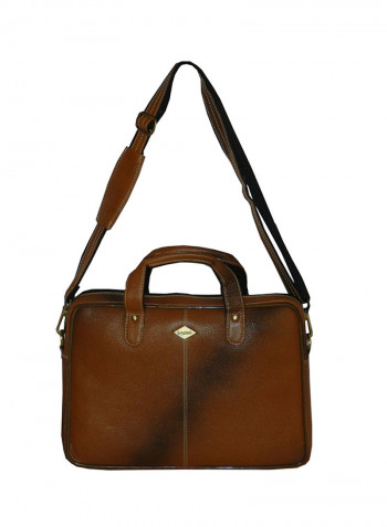 Genuine Leather Designer Office Bag For Travel Tan