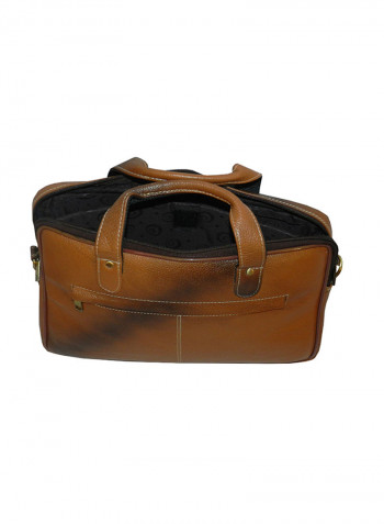 Genuine Leather Designer Office Bag For Travel Tan