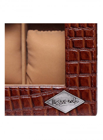 Glass Top Leather Watches  Box