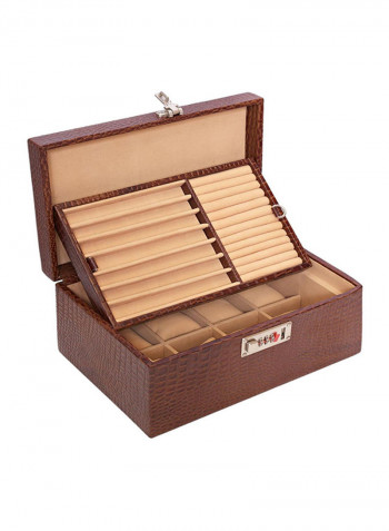 Leather Watches And Jewellery Box