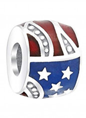 925 Sterling Silver USA Stars Stripes Charm reviews 925 Sterling Silver USA Stars Stripes Charm