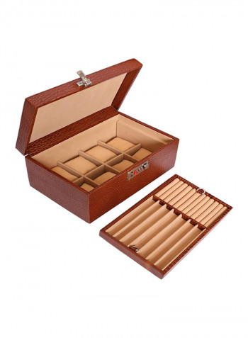 Leather Watches And Jewellery Box