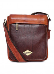 Leather Stitch Detailed Crossbody Bag Brown reviews Leather Stitch Detailed Crossbody Bag Brown