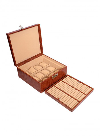 Leather Watches And Jewellery Box