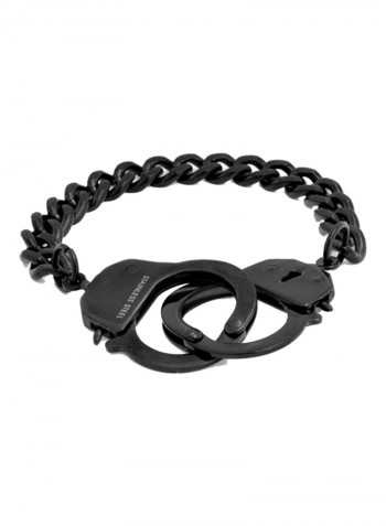 Stainless Steel Handcuff Curb Chain Link Bracelet