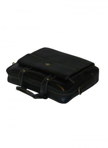 Genuine Leather Designer Office Bag For Travel Black