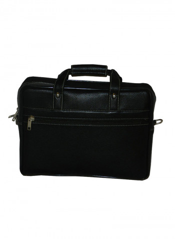 Genuine Leather Designer Office Bag For Travel Black