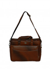 Genuine Leather Designer Office Bag For Travel Tan