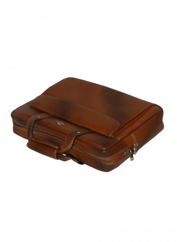 Genuine Leather Designer Office Bag For Travel Tan
