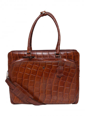 Leather Shoulder Bag Brown