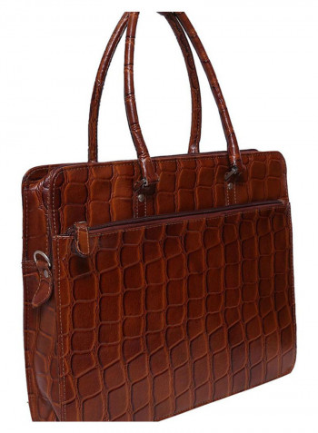 Leather Shoulder Bag Brown