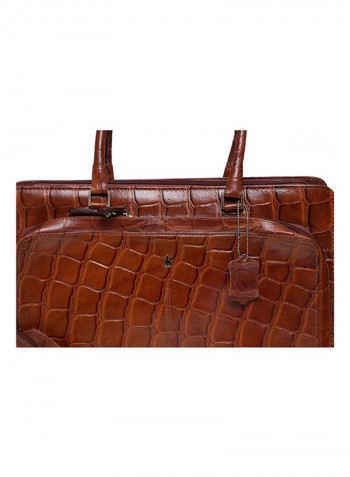 Leather Shoulder Bag Brown
