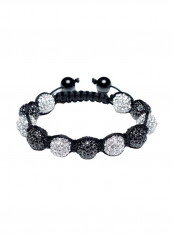 Alloy Multiple Stone Studded Cord String Bracelet