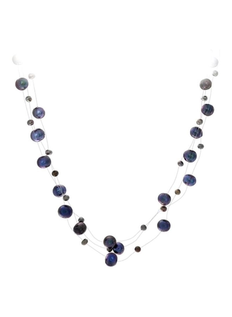 Pearl Studded Multi-Strand Necklace