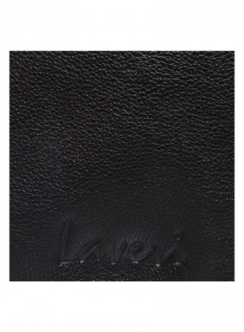 Leather Stitch Detailed Crossbody Bag Black
